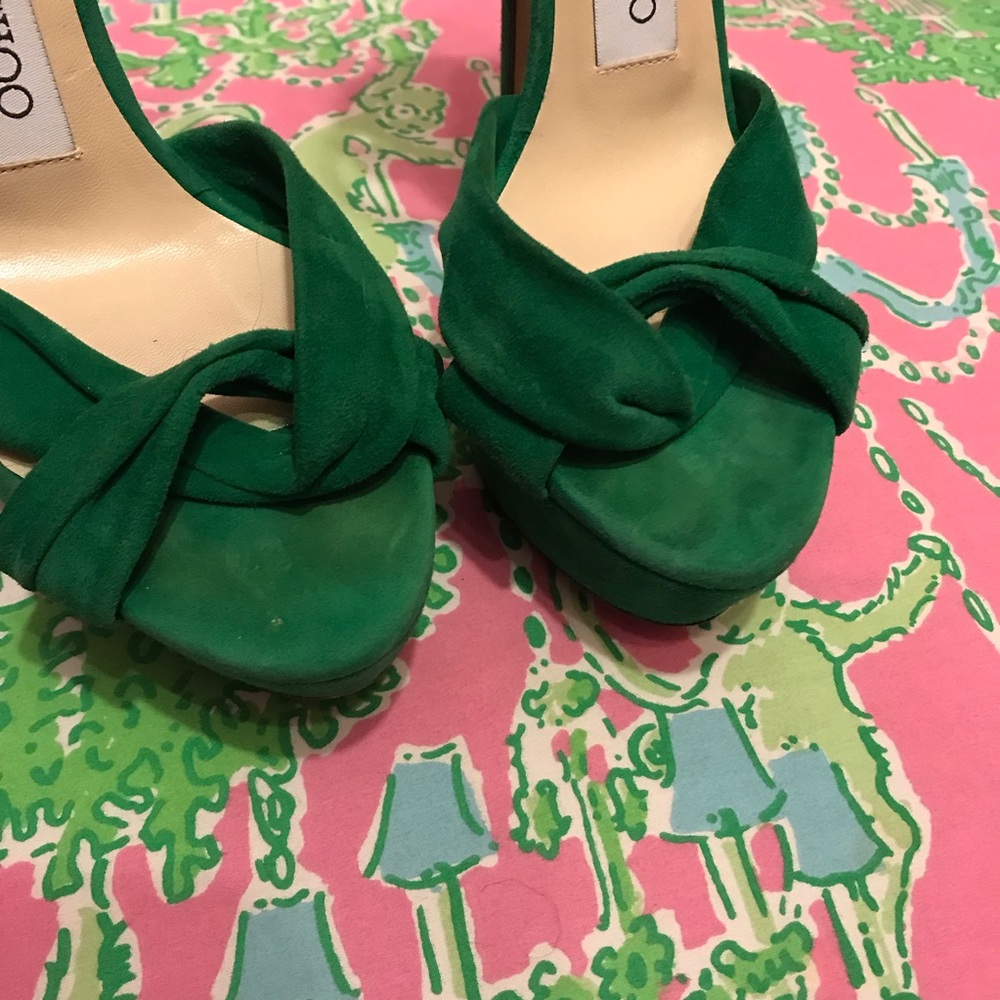 Jimmy Choo Green Heels - Picture 6 of 8